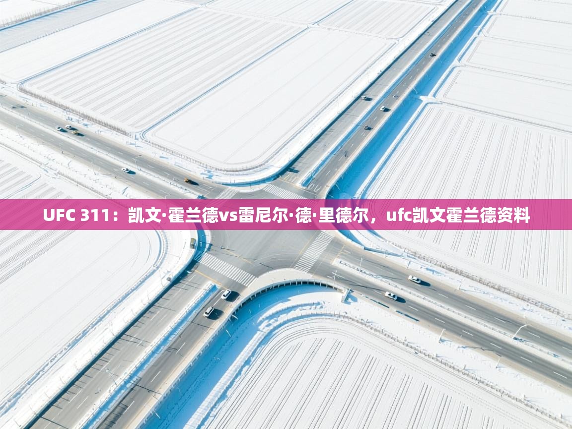 UFC 311：凯文·霍兰德vs雷尼尔·德·里德尔，ufc凯文霍兰德资料